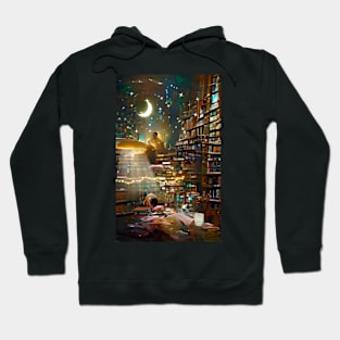 Moonlight Library | National library week | literacy week Hoodie